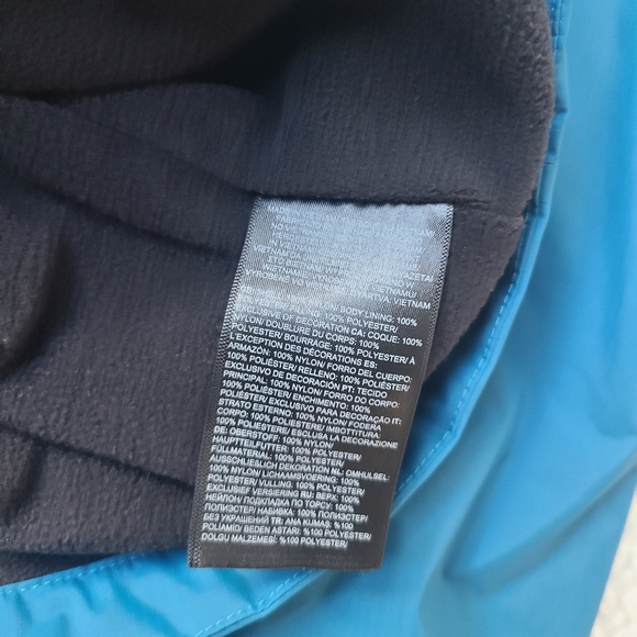 The North Face Teal and Charcoal Jacket Boys Size XL - Picture 8 of 10